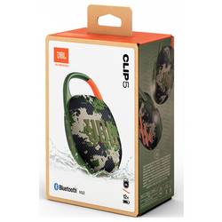 JBL Clip 5 Bluetooth® reproduktor přenosné, prachotěsný, vodotěsný maskáčová