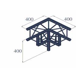 Alutruss DECOLOCK DQ4-PAL30 4bodová rampa rohové vázání na 3 směry 90 °