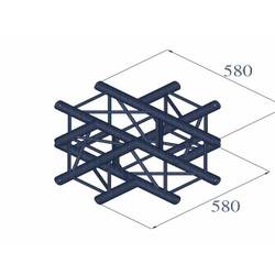 Alutruss DECOLOCK DQ4-PAC41 4bodová rampa křížový prvek 90 °