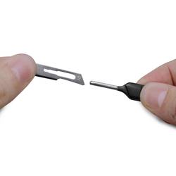 BERNSTEIN Tools for Electronics 2-102-ESD skalpel Kvalitní ocel černá/stříbrná 1 sada