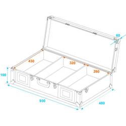 Roadinger Roadinger DIGI M-12 30125346 DJ Mixer Case (d x š x v) 170 x 970 x 510 mm