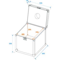 Roadinger Transportcase Spielekugel 30cm 31000429 case (kufr) (d x š x v) 350 x 365 x 435 mm