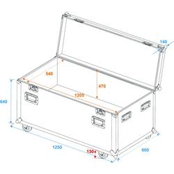 Roadinger ODV-1 case (kufr) (d x š x v) 600 x 1250 x 760 mm
