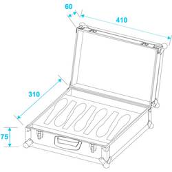 Roadinger 30109900 30109900 pouzdro na mikrofon (d x š x v) 140 x 420 x 330 mm