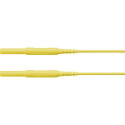 Schützinger bezpečnostní měřicí kabely zástrčka 4 mm zástrčka 4 mm 100.00 cm žlutá 1 ks