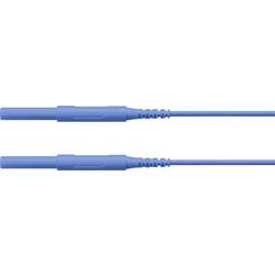 Schützinger bezpečnostní měřicí kabely zástrčka 4 mm zástrčka 4 mm 100.00 cm modrá 1 ks