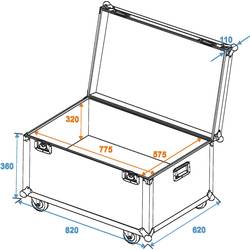 Omnitronic R-7 case (kufr) (d x š x v) 620 x 820 x 465 mm