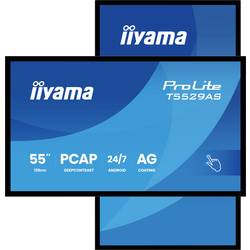 Iiyama ProLite displej Digital Signage Energetická třída (EEK2021): G (A - G) 138.7 cm (54.6 palec) 3840 x 2160 Pixel 24/7 Android™, vícedotkový (Multi-Touch),