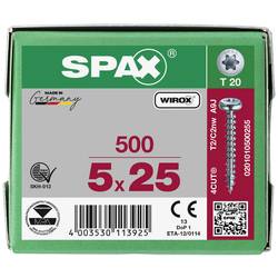SPAX 0201010500255 R 88093 Ruko m.Spitze/T-STAR šroub do dřeva 5 mm 25 mm T-STAR plus ocel WIROX 500 ks