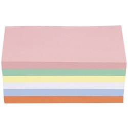 magnetoplan 111151510 moderační karta růžová, zelená, žlutá, bílá, modrá, oranžová obdélníkový 200 mm x 100 mm 500 ks