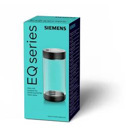 Siemens Glasmilchbehälter für Kaffeevollautomaten EQ500, EQ700 classic und EQ6 plus konvička na mléko, černá, transparentní, TZ80008