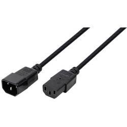 S-Conn IEC kabel [1x IEC zástrčka C14 10 A - 1x IEC C13 zásuvka 10 A] 1.8 m černá