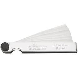 Vigor V1714 spárová měrka 0.05 - 1 mm Počet čepelí: 20 DIN 2275