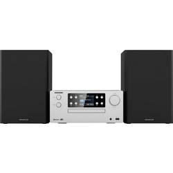 Kenwood M-925DAB-S stereo systém Bluetooth, AUX, USB, DAB+, bezdrátový příjem, CD, MP3, vč. dálkového ovládání 2 x 50 W stříbrná