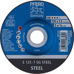 PFERD TOOLS 62212626 Sg Steel brusný kotouč lomený Průměr 125 mm Ø otvoru 22.23 mm 10 ks