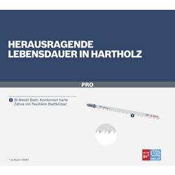 Bosch Accessories 2608634243 Sada pilových listů do přímočaré pily T 344 DF, Speed for Hard Wood, 5 ks 5 ks