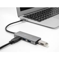 Delock 63171 USB Hub 4 porty USB-A USB 3.1 Gen1 5 GBit/s šedá 63171