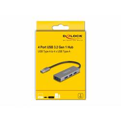 Delock 63171 USB Hub 4 porty USB-A USB 3.1 Gen1 5 GBit/s šedá 63171