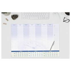 Sigel H6350 psací podložka týdenní plán, denní plán 2026, 2027, 2028 linkovaný bílá, modrá (š x v) 59.5 cm x 41 cm 30 listů 1 ks