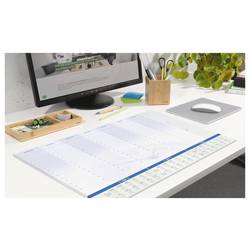 Sigel H6350 psací podložka týdenní plán, denní plán 2026, 2027, 2028 linkovaný bílá, modrá (š x v) 59.5 cm x 41 cm 30 listů 1 ks
