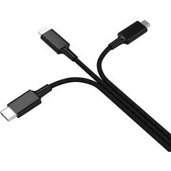 Smrter Nabíjecí kabel USB USB 2.0 USB-A zástrčka, USB-C ® zástrčka, Apple Lightning konektor, USB Micro-B zástrčka 1.20 m černá SMRTER_HYDRA_ULT_BK