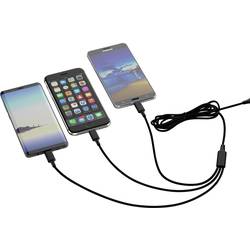 Smrter Nabíjecí kabel USB USB 2.0 USB-A zástrčka, USB-C ® zástrčka, Apple Lightning konektor, USB Micro-B zástrčka 1.20 m černá SMRTER_HYDRA_ULT_BK