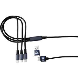 Smrter Nabíjecí kabel USB USB 2.0 USB-A zástrčka, USB-C ® zástrčka, Apple Lightning konektor, USB Micro-B zástrčka 1.20 m černá SMRTER_HYDRA_ULT_BK