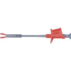 Schützinger bezpečnostní měřicí svorka, zásuvka 4 mm, červená