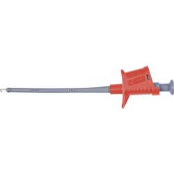 Schützinger bezpečnostní měřicí svorka, zásuvka 4 mm, červená