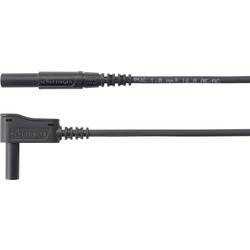 Schützinger měřicí kabel zástrčka 4 mm zástrčka 4 mm 150.00 cm černá 1 ks