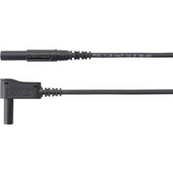 Schützinger měřicí kabel zástrčka 4 mm zástrčka 4 mm 50.00 cm černá 1 ks