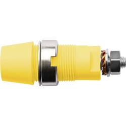 Schützinger bezpečnostní montážní zásuvka 4 mm zásuvka žlutá 1 ks Piece