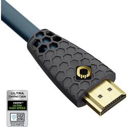 Oehlbach HDMI kabel Zástrčka HDMI-A, Zástrčka HDMI-A 1.50 m permanentní modrá , antracitová D1C92601 8K UHD HDMI kabel