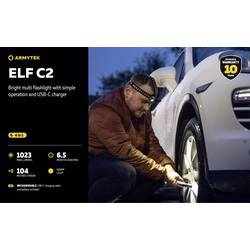 ArmyTek Elf C1 warmweiß LED kapesní svítilna, napájeno akumulátorem, 1023 lm, 65 g