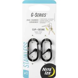 NITE Ize karabina na klíče NI-GS1-01-2R6 černá 2 ks