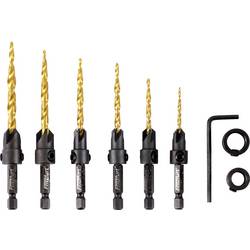 FRITZFURT 2800-6105 sada frézovacích vrtáků do dřeva 8dílná 4 mm, 6 mm, 8 mm, 10 mm, 12 mm, 14 mm Celková délka 190 mm šestihran 1 sada
