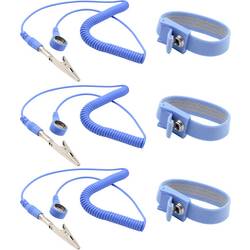Quadrios ESD náramek modrá tlačítko 10 mm