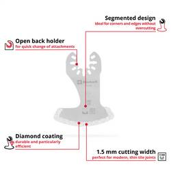 Einhell 708085 Segmentmesser DIA 57mm diamant #####Sägeblatt 57 mm 1 ks