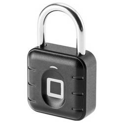 Cimco 170255 visací zámek zámek s otiskem prstu, 45 mm, Nerezová ocel
