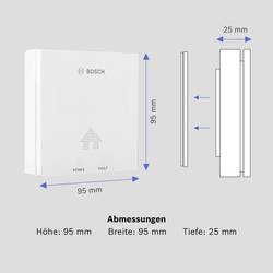 Bosch Home Comfort D-CO, 7736606211 detektor oxidu uhelnatého na baterii, detekce oxidu uhelnatého (CO)