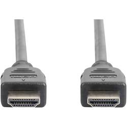Digitus HDMI kabel Zástrčka HDMI-A, Zástrčka HDMI-A 5.00 m černá AK-330124-050-S 8K UHD, pozlacené kontakty, stínění pletivem, kompletní stínění, stíněný,