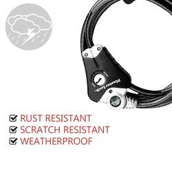 Master Lock 8428EURDPRO lankový zámek černá zámek s klíčem