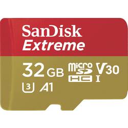 SanDisk Extreme paměťová karta microSDHC Retail 32 GB A1 Application Performance Class, v30 Video Speed Class