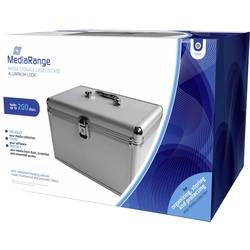 MediaRange kufřík na CD 200 CD/DVD/Blu-ray hliník stříbrná 1 ks (š x v x h) 30.1 x 18 x 19 cm BOX75