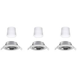 Paulmann 92467 LED vestavné svítidlo, LED, 14.7 W, železo (kartáčované), sada 3 ks