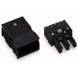 WAGO 770-103/K010-165 síťový konektor WINSTA MIDI zásuvka, rovná Počet kontaktů: 2 + PE 25 A černá 1 ks Piece
