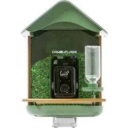 Camouflage Fotopast 2 Megapixel S dávkovačem krmiva, Wi-Fi, funkce zrychleného snímání, vč. solární nabíječky s Li-Ion akumulátorem maskáčová