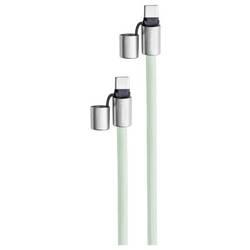 Intenso Kabel USB-C USB 2.0 USB-C ® zástrčka, USB-C ® zástrčka 1.65 m Green šňůrka na mobilní telefon 7991007 datový kabel, nabíjecí kabel