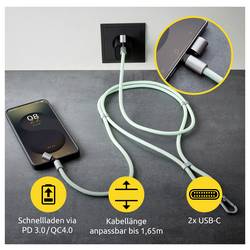 Intenso Kabel USB-C USB 2.0 USB-C ® zástrčka, USB-C ® zástrčka 1.65 m Green šňůrka na mobilní telefon 7991007 datový kabel, nabíjecí kabel