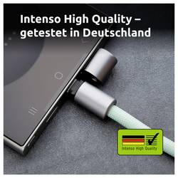 Intenso Kabel USB-C USB 2.0 USB-C ® zástrčka, USB-C ® zástrčka 1.65 m Green šňůrka na mobilní telefon 7991007 datový kabel, nabíjecí kabel